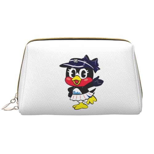 東京ヤクルトスワローズ 化粧品バッグ 化粧ポーチ レザー 防水 便利 化粧品収納 お手入れ簡単 ジッパー 筆箱 筆入れ 収納バッグ 化粧袋 大容量 家庭用 旅行用