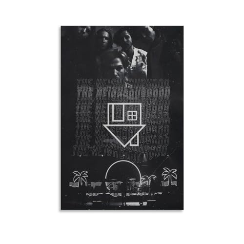 VANTKEVIN The Neighborhood Poster Rock Band Music Album Posters Canvas Wall Art Poster Decorative Bedroom Modern Home Print Picture Artworks Posters 08x12inch(20x30cm)