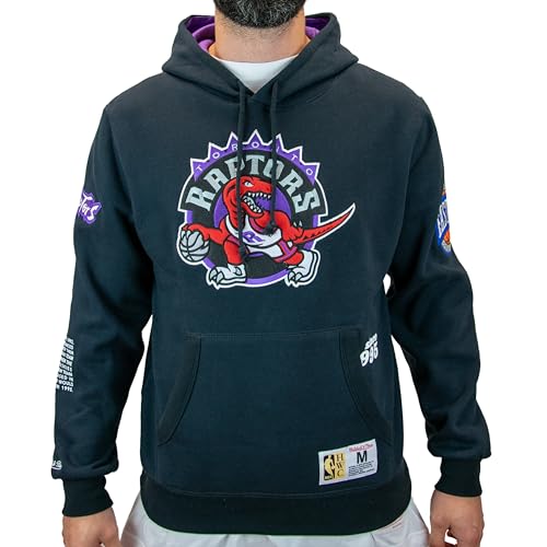 Felpa con cappuccio in pile originale della collezione Team Origins. Mitchell & Ness