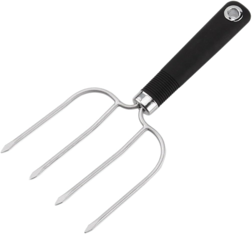 2PCS Stainless Steel Turkey Lifters with Four-prong Forks for Heavy Duty Roasting and Carving Barbecue Cooking Tools for Stable Grip and Easy Hanging Meat Forks for Thanksgiving