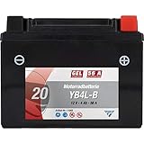 STROM: Die Motorradbatterie YB4L-B hat 4Ah und 56A