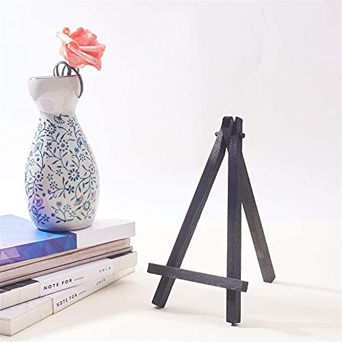 Mini chevalet en bois noir x10 pour peinture et table