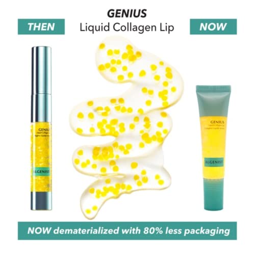 Algenist Genius Liquid Collagen Lip - Active Vegan Collagen Lip Treatment For Visibly Smoother Lips - Non-Comedogenic & Hypoallergenic Skincare (15Ml) #TOP1