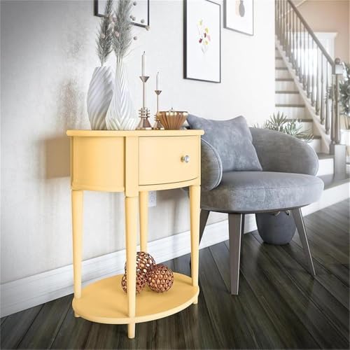 Ameriwood Home 9966814COM Aurora End Table, Pale Yellow thumb #1