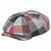 rxjylrjw M/L 57-58cm Female Winter Fashion Octagonal Newsboy Caps Women Wool Beret Caps Men Felt Fitted Ivy Hat (US, Alpha, One Size, M/L 57-58cm, Gray Red)