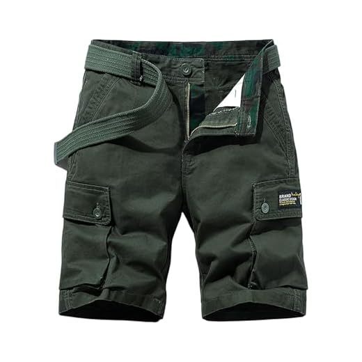 MOKBAY Short Militaire Homme, Bermuda Jeans, Beige Cargo, Tactique Sécurité Chino Lot Genoux Travail Jean Panta Été Bermudas Poche Long Vêtements Baggy Pantacourt Travail Homme, XXL