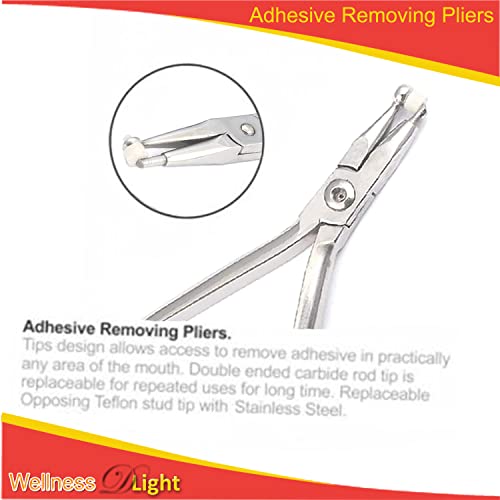 Wellnessd'light Wdl Dental Adhesive Removing Pliers, Orthodontic Bandage Remover Forceps Dental Surgi Instrument Tool Tooth Pulling Kit For Dentist, Easy To Use And Portable #TOP4