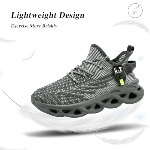 Image of Mens Running Shoes Gym Slip on Sneakers Non Slip Walking Tennis Sports Work Athletic Workout Casual Lightweight Breathable Fashion