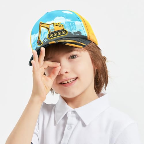 WAWSAM Cap Kinder Jungen Baseballkappe Verstellbarer Basecap Kinder Snapback Trucker Cap Baumwolle Jungen Baseball Mütze Sonnenhut