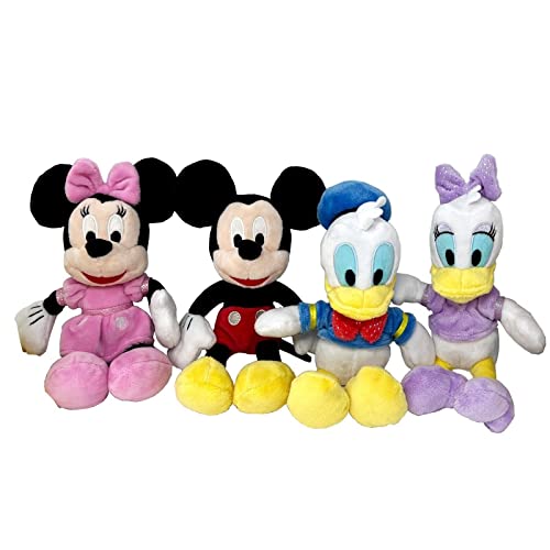 originale Disney PTS Topolino Set Composto da 6 Peluche, (Uno per Ogni Personaggio del Cartone), Originale Walt Disney, Dimensioni 20cm, Un Singolo Set di 6 Peluche.