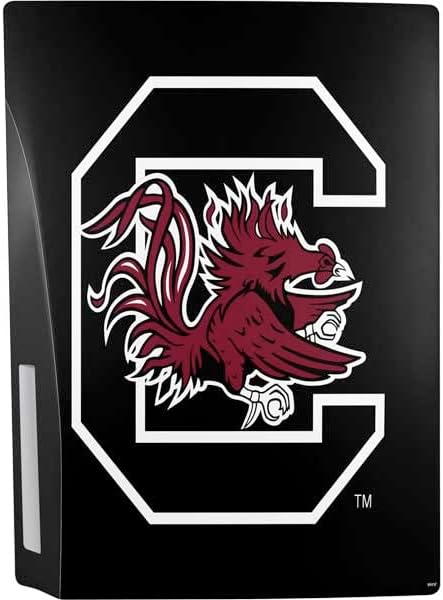 Skinit Decal Gaming Skin Compatible with PS5 Console - Officially Licensed University of South Carolina Gamecocks Logo Black Design