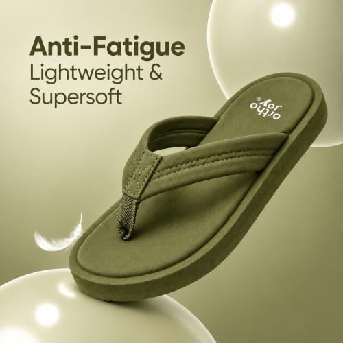 Image of ORTHO JOY Men Doctor Ortho slippers | Extra Soft comfortable and stylish flip flop slippers for Men in exciting colors |Lightweight | Anti Skid | Daily Use Chappal
