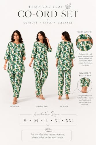 Image of RANGRIKA.in Co-ord Set for Women Stylish | Kurta Set for | Short Kurti with Palazzo | Ethnic Jaipuri Kurti Set | Kurti Palazzo Set | Salwar Suit