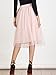 Joeoy Women's Elastic Waist Ballet Layered Princess Mesh Tulle Midi Skirt-S Pink