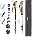 Cascade Mountain Tech 100% Carbon Fiber Trekking Poles  Quick Lock