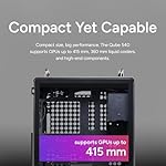 Cooler Master QUBE 540 ATX Mid-Tower PC Case – Highly Customizable Modular Computer Chassis with Movable I/O Panel, Multi-Position PSU Mount, Tempered Glass Panel & Portable Handles – Stardust Iron - Image 4