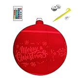 ↕Imprescindible para Navidad: puede estar seguro de seleccionar nuestra bola inflada con control remoto para la decoración. Tiene 16 colores de luz brillantes y una variedad de modos de iluminación, perfectos para la decoración y la iluminación.
