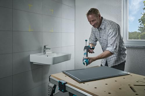 wolfcraft MG 200 mechanische Kartuschenpresse 4352000, Ergonomische Kartuschenpistole mit gummiertem Handgriff & drehbarer Griffhülse, Für 310 ml Kartuschen geeignet