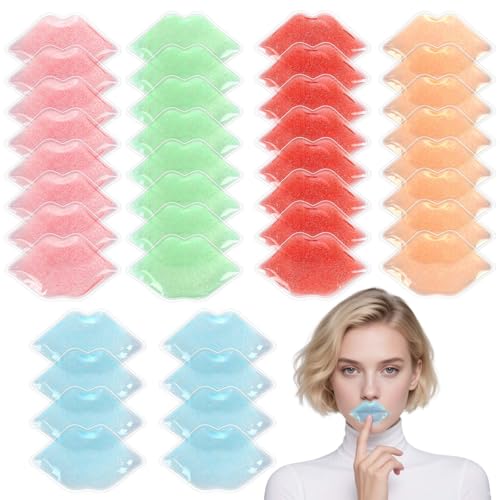 Ice Pack for Lip Tattoo Aftercare 40 Count Cooling Pads for Pain Relief Reduce Redness and Swelling of Lips.