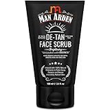 Man Arden De Tan Brightening Face Scrub 100ml - De-Tans & Exfoliates Skin - With Vitamin C