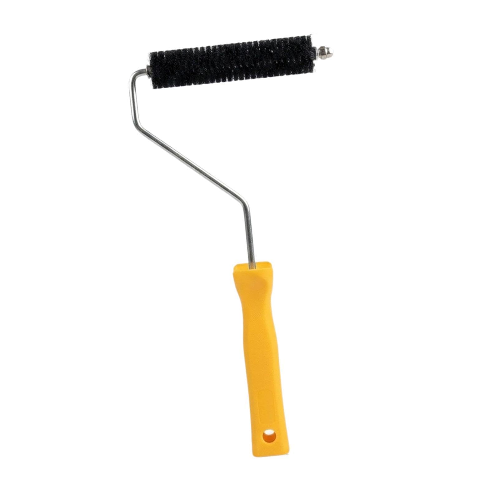 Milageto Rodillo Aireador Burbujas Herramienta para Laminado de Resina Fibra de Vidrio Cabezal Metálico Mango de Madera Estructura Robusta Fácil Manejo Adecuad, 8inch