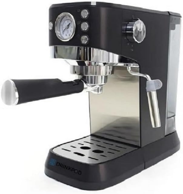 Máquina de Espresso Automática 20 Bar con Espumador y Tanque de 1.5L