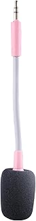 VIVIWI Micrófono de juego para auriculares inalámbricos de repuesto de 3,5 mm, micrófono desmontable con placa dorada