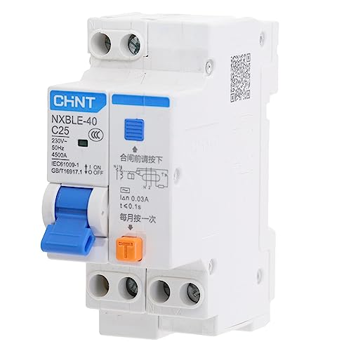 Interruptor diferencial RCBO 1P+N DPNL de 16A a 32A para cuadros eléctricos