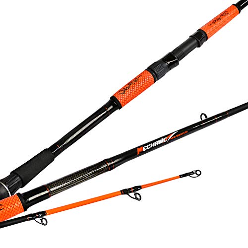 Fiblink Inshore Fishing Rod 2 Piece Saltwater Spinning Rod Portable Travel Carbon Fiber Fishing Pole 8'6