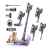 Redroad Cordless Vacuum Cleaner 55,000Pa,70 Min 150,000PRM Vacuum Cleaner, 18-Layer Filtration Vacuum, Self-Standing Vacuum Cleaners for Home with 1600ml Cup for Pet Hair Carpet Hardwood Floor Car X18