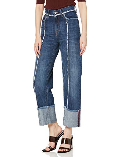 Jean Diesel Widee 084TE femme pantalon coupe culotte denim large bleu