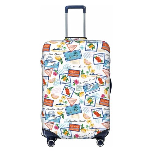Travel Luggage Cover - Stamp Washable Suitcase Covers Protector Fits 18-32 Inch Luggage