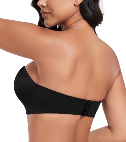 Image of DotVol Women Custom Lift Invisible Wirefree Anti-slip Strapless Push Up Bra