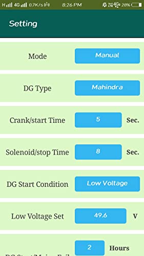 Image of Giri Automation's Telecom Sector AMF Controller for Real Time Remote Control and Monitor via GSM Internet using Android App