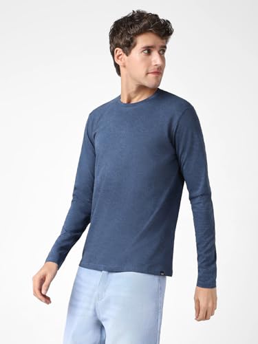 Image of Urbano Fashion Men's Printed Full Sleeve Slim Fit Cotton T-Shirt