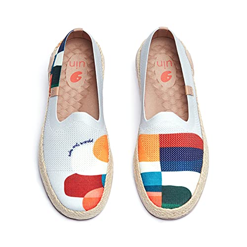 Image of UIN Shoes for Women Slip On Sneakers Comfortable Lightweight Barefoot Travel Art Painted Casual Loafers