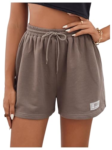 MakeMeChic Women's Sweat Shorts Summer Casual Running Track Workout Shorts