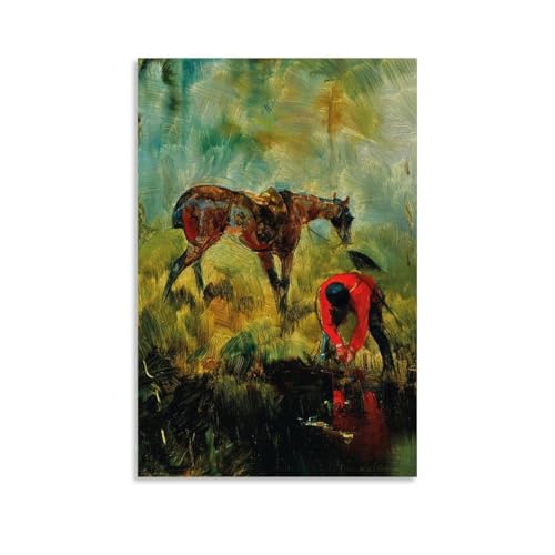 Scène Équestre Toulouse-Lautrec 1880 pour habiller un grand mur vide de chambre