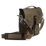 Saddleback Leather Indiana Waxed Canvas Gear Bag - Messenger - 100 Year Warranty