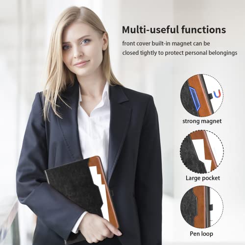 Case for Samsung Galaxy Tab A7 10.4 Inch 2020 (SM-T500/T505/T507) - PU Leather Folio Stand Case with Hand Starp and Pocket, Auto Wake/Sleep Smart Tablet Cover, Black by Oduio - Used condition - Image 5