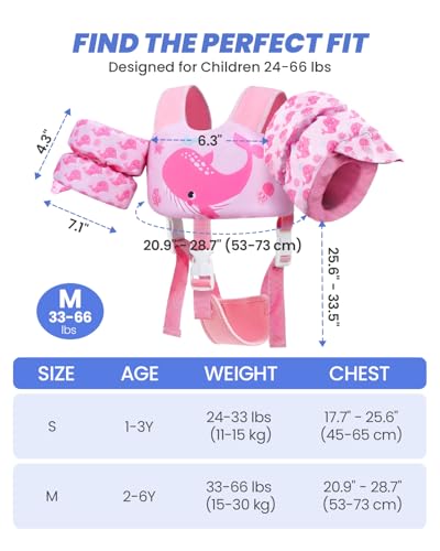 Image of Gogokids Puddle Float Jumper 24-66 Pounds, Toddler Swim Vest Kids Floaties