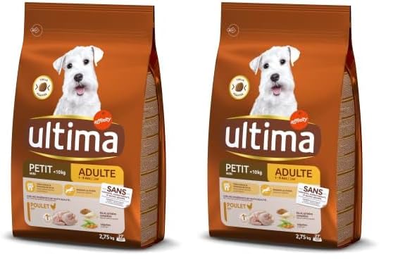 Ultima Croquettes Petit Chien Adulte Poulet - 2,75 kg (Lot de 2)