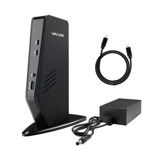 WAVLINK USB C Universal Laptop Docking Station with 60W,Dual 4K @60Hz...