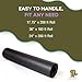 Papersaurus Black Kraft Paper Roll - 100% Recyclable Black Construction and Craft Paper Roll - 17.75 Inch x 200 Feet
