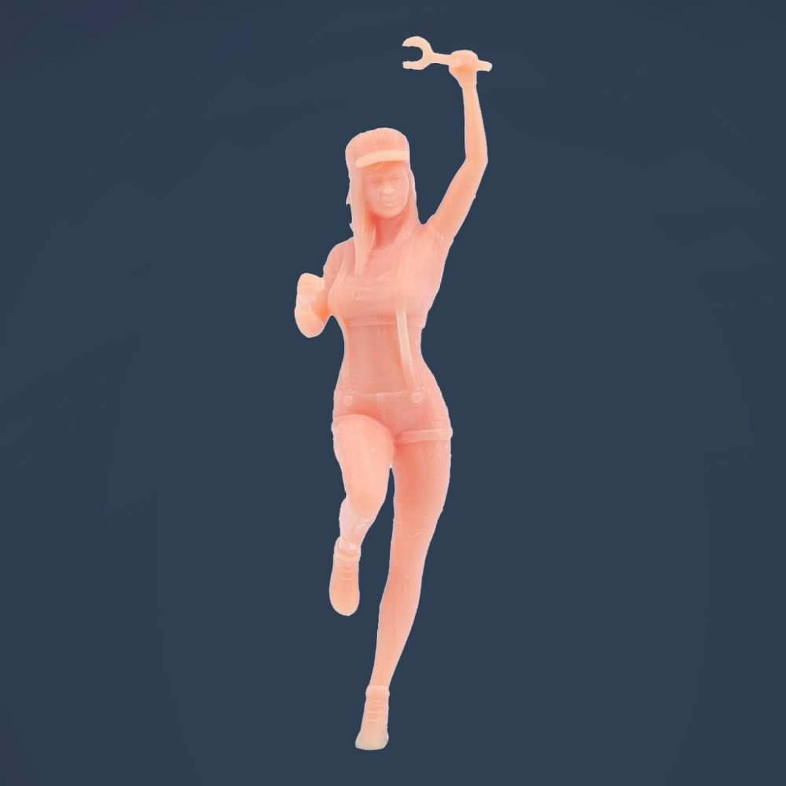 Amazon.co.jp: ZEDACAKAI (3個)1/64 図女修理工馬修理工模型の