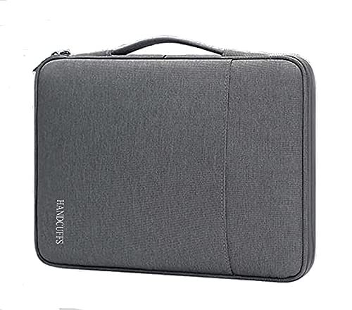 Image of Handcuffs Document Organizer Bag Waterproof Portfolio Case (Grey)