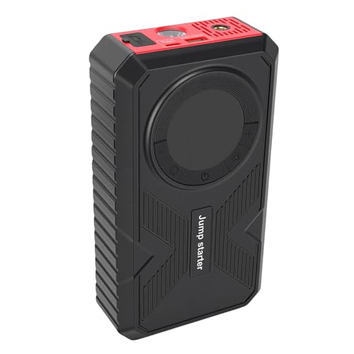 ASHATA Démarreur de Saut, Alimentation de Démarrage d'urgence de Voiture 2000A, Gonfleur de Pneu 150PSI, Compresseur Portable, Banque d'alimentation Haute capacité avec Lumière LED
