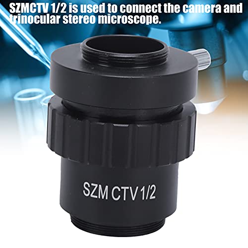 Adaptador de cámara de microscopio montura C 2X HD de aleación duradera 2