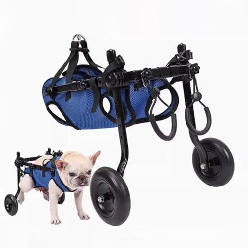 Silla de ruedas para perros pequeños y medianos con carrito ajustable
