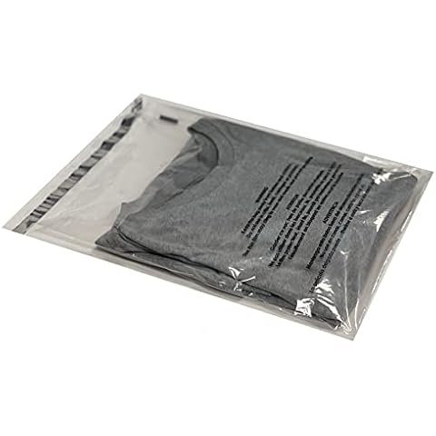 Secure Seal Self-Sealing Suffocation Warning Poly Bags 12x15 Inches | Clear Packaging Bags with Adhesive Strip | Ideal for FBA, Storage, Retail (Pack of 1,000) Cover